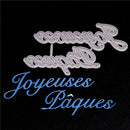 Custom French Word Metal Cutting Dies for Diy Scrapbooking Cut New Cuts Paper Card Making Craft Embossing Happy Easter