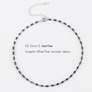 Sexy Short Sparking Rainbow Tennis Chain Chocker Necklace With AAA+ CZ Fashion Personality Women Collar Jewellery bijoux femme