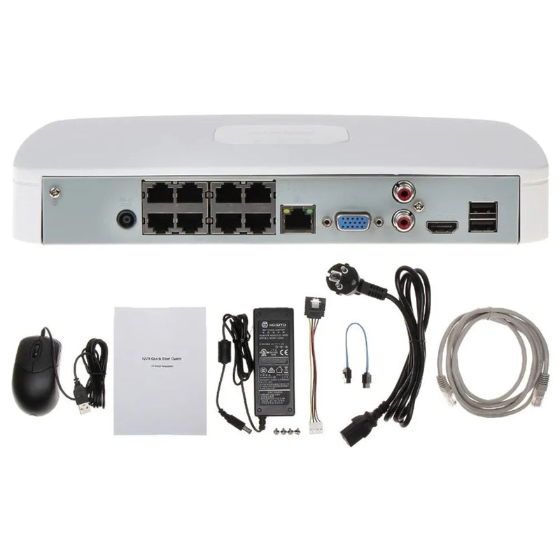 Dahua NVR4108-8P-4KS3 8CH with 8 POE 4K NVR & NVR4116-8P-4KS2/L 16ch with 8PoE ports network MINI NVR Recorder