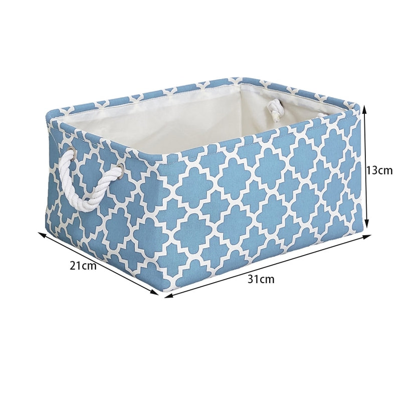 Cotton Linen Folding Storage Baskets Kids Toys Organizer Clothes and Sundries Storage Box Cabinet Storage Bag Laundry Basket