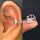 1Pc New Arrival Fashion Exquisite Rainbow Zircon Ear Cuff Earring for Woman Geometry Crystal No Piercing Ear Clip Summer Jewelry