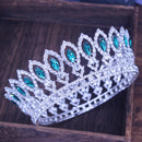 Crystal Queen Hochzeit Tiara Krone Braut Festzug Haarschmuck Barock Diadem Kopfschmuck Damen Braut Kopfschmuck Accessoires