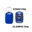 5pcs Rfid Dual-Chip Smart Tag Ic Id Rewritable Keychain 125khz Clone Copier Badge 13.56mhz Nfc T5577 Cuid Copy Duplicator Token