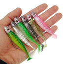 Künstliche Köder Jigging Weichköder Angelköder 9/11cm 15.6/23.3g DIY Kopf Jig Fisch T-Schwanz Wolfsbarsch Köder Angelausrüstung 6 Farben