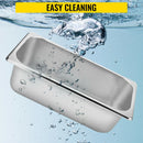 SucceBuyBuffet Chafing Dishes 8.5L-20L Gastronorm Pans Steam Table Pans Tray Stainless Steel Food Container for Party BBQ Baking