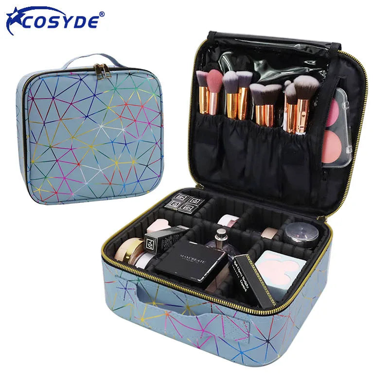 Female Professional Makeup Organizer Travel Beauty Cosmetic Case For Make Up Bag Bolso Mujer Storage Box Nail Tool Suitcase