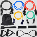 12-teiliges Widerstandsband-Set Bodybuilding Home-Gym-Ausstattung Professionelles Trainings-Fitness-Expander-Set aus elastischem Gummi