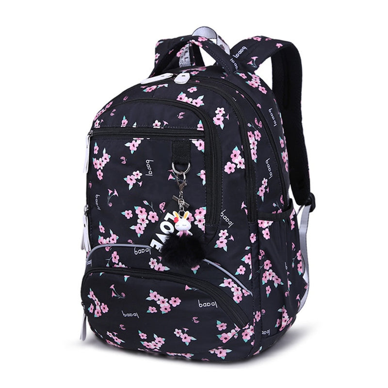 Fengdong kids school backpack child bag waterproof nylon printing backpack for children school bags for teenage girls schoolbag