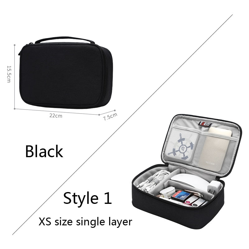 BUBM bag for power bank digital receiving accessories case for ipad cable organizer portable bag for USB