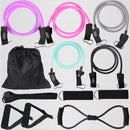 12-teiliges Widerstandsband-Set Bodybuilding Home-Gym-Ausstattung Professionelles Trainings-Fitness-Expander-Set aus elastischem Gummi