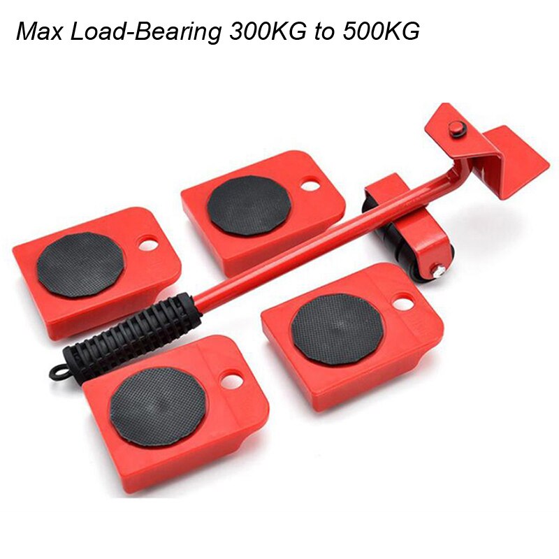 Professional Furniture Removal Carrier Transport Lifter Heavy Duty Stuffs Moving Hand Tool Set Mover Wheel Bar Roller Device