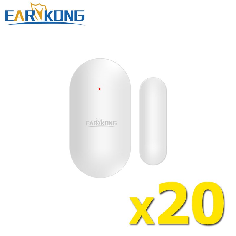 Original EARYKONG 433MHz Wireless Window Door Magnet Sensor Detector For Home Wireless Alarm System ultra-low power consumption