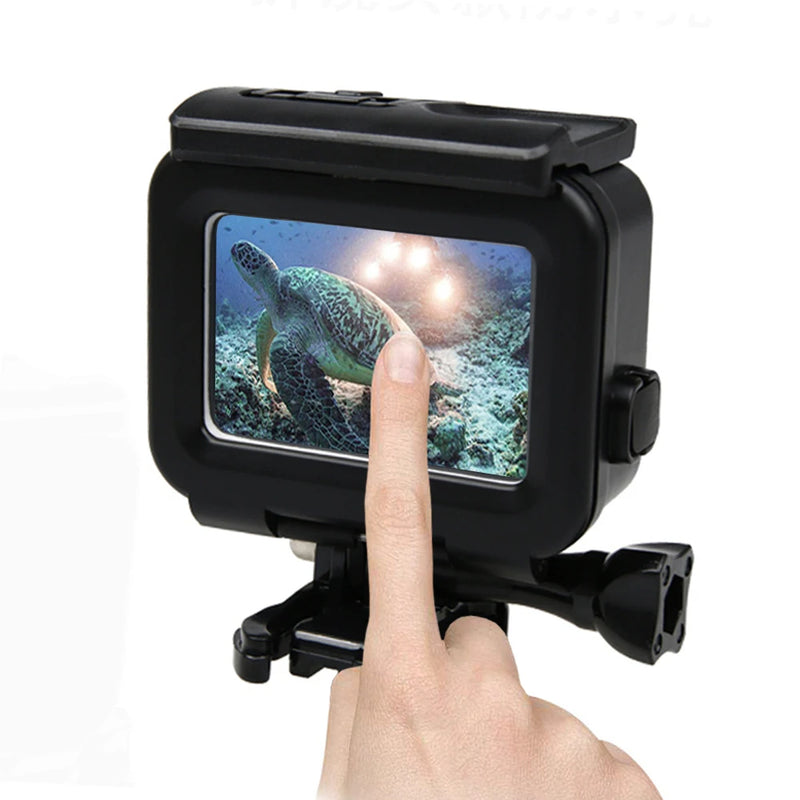 Waterproof Housing Case protective case for Gopro Hero 5 6 7Black Accessories with Touch Screen Back Cover