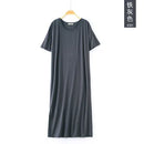 Plus size Fashion Summer Night Dress Women Nightgowns Sleepwear Women's Sleepshirts Modal Cotton Candy Color Ladies Nightwear