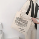 Women Canvas Bag British Museum Print Cotton Shoulder Bags Eco Shopping Bags Simple Casual Tote Cloth Books Handbag For Girls