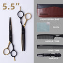 Brainbow 5.5' /6.0' Professional Hair Scissors Japan Hairdressing Barber Scissors Thinning Cutting Shears Haircut Hair Style
