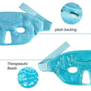 Sleeping Eye Mask-Get Rid of Puffy Eyes-Migraine Relief,Sleeping,Travel Therapeutic Hot Cold Compress Pack with Cover Gel Beads
