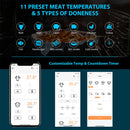 INKBIRD Digital Meat Thermometer With 2 External Probes IHT-2PB Backlight Display 2 Sec Instant Readout Bluetooth Rechargeable