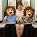 50-125cm High Quality Korea The Kings Lion Toy Lee Minomi lion Stuffed Doll  Plush Animal Birthday Gift for kids
