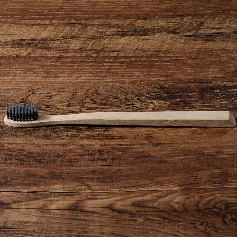 Adults Eco Friendly Toothbrushes 10Pcs Vegan Bamboo Toothbrush Bamboo Fibre Soft Bristles Bamboo Handle Biodegradable Toothbrush