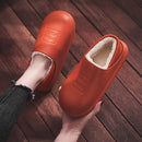 Winter Warm Cotton Slippers Women Thick Bottom Plus Velvet Anti-Slip Loafer Home Shoes Woman Waterproof Couple Slipper Shoes