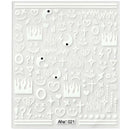 42Model Sticker Nail Decal 3D Adhesive Patch,Smile/Animal/Flower Nail Art Decorations Manicure Sticker Easter Day Design Decal-