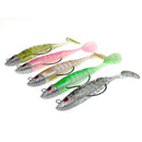 Künstliche Köder Jigging Weichköder Angelköder 9/11cm 15.6/23.3g DIY Kopf Jig Fisch T-Schwanz Wolfsbarsch Köder Angelausrüstung 6 Farben
