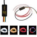 FORAUTO 1.2m 12V Car Rear Trunk Tail Light Dynamic Streamer Reverse Warning Light Brake Turn Signal Lamp Car LED Strip