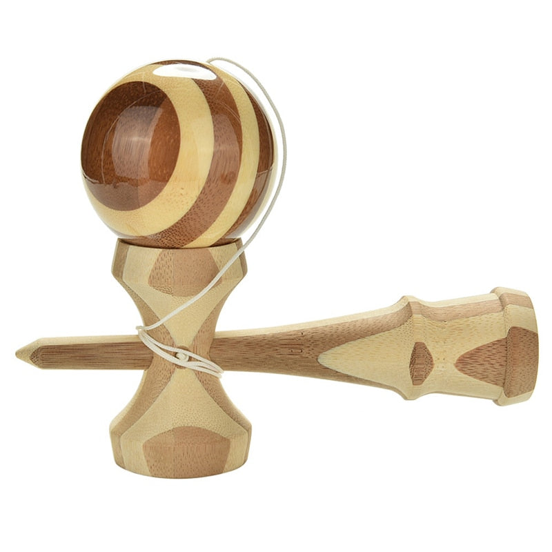 1 Piece Professional Bamboo Paint Wooden Kendama Balls Skillful Jumbo Kendama Juggle Game Balls Outdoors Toys for Children