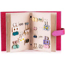 Ohrringe Schmuck Aufbewahrungsbox Halterung Ohrring Organizer Display Ständer Tragbare Schmucktasche Faltbare Buchform Leder Kreativ