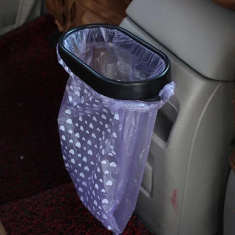 Car Trash Bag Auto Trash Can Foldable Car Organizer Frame Vehicle Frame Garbage Bag Storage Hanging Holder Auto Car Accessories