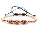 Herrenschmuck Armband Männer Luxus Königsarmreif Set Römische geflochtene Armbänder für Frauen Mode Armband Gold Manschette Freundschaftsgeschenke