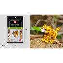 Cartoon Animals Tiger Elephant Cat Dog Panda Husky Poodle Giraffe Model Mini Micro Building Blocks Bricks Toys for children gift