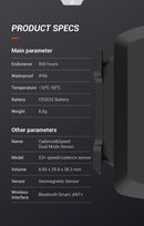 Magene S3+ Cadence Speed Sensor ANT+ Bluetooth Dual Sensor Compatible with Wahoo Onelap Zwift