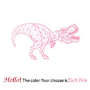 Geometrische Tyrannosaurus Wandaufkleber Dinosaurier Wandtattoos Für Babyzimmer Deko Wandkunst Schlafzimmer Geschenk Für Kinderzimmer Deko