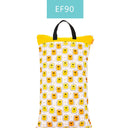 Happy Flute 1 Stk. Große nasse/trockene Eimertasche zum Aufhängen für Stoffwindeln, Einlagen, Windeln, Wäsche mit zwei Reißverschlüssen, wasserdicht, wiederverwendbar
