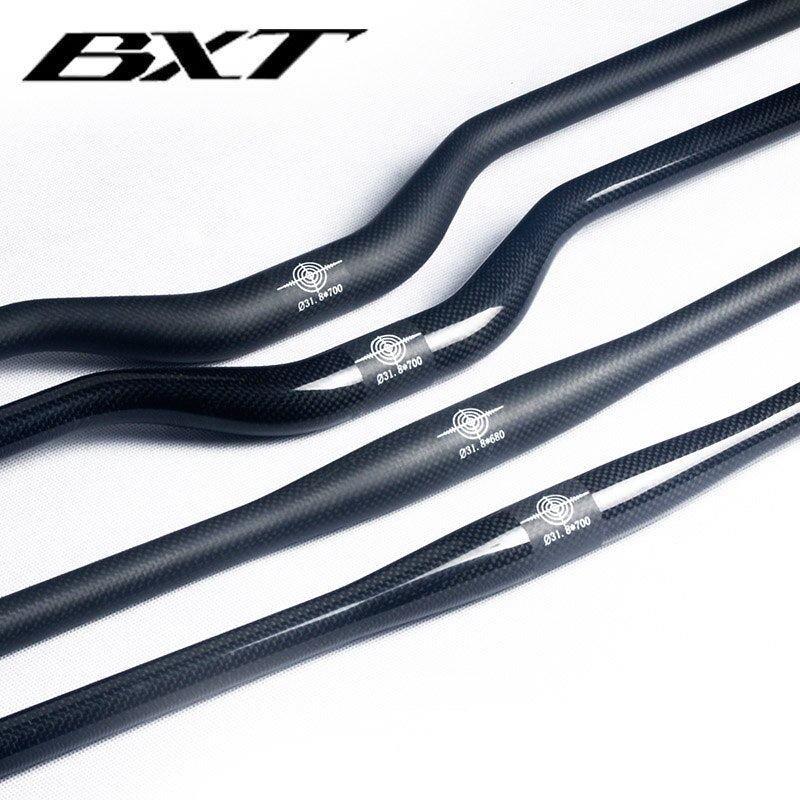 brand BXT carbon fiber bicycle handlebar matt / glossy mountain bike carbon handlebar 600mm - 720mm mtb bicycle parts