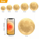 Rodanny 3D Print Moon Lamp Night Light Moonlight Touch Remote Control USB Rechargeable Table Desk Llight For Home