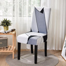 Geometric Spandex Chair Cover Stretch Elastic Slipcovers Chair Seat Covers For Dining Room Kitchen Wedding Banquet Hotel