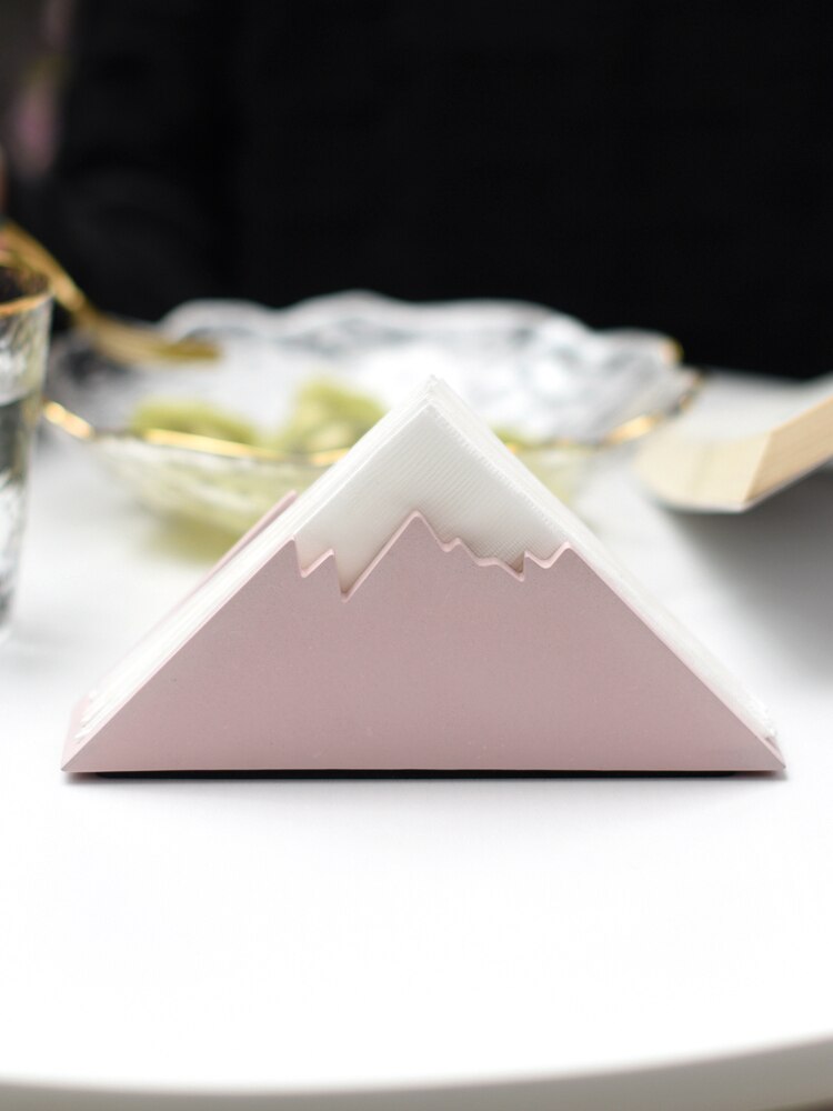 Nordic Home Snow Mountain Shaped Cement Table Napkin Holder Tissue Holder Tissue Clip For Desktop Decoration кольцо для салфеток