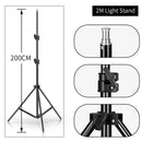 Phone Tripod C Stand for Photo Studio 2M with 1.4M Crossbar Boom Arm  Sandbag Supporting Photography Phone Flash Video Record