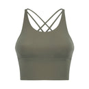 SHINBENE UPATED 2.0 Gym-Lauftops Damen Weiche Nylon Fitness Yoga Sport-BHs Tops Anti-Schweiß Gepolsterter Workout-BH