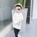 Summer Baby Boys  Shirts Toddler Boy Cotton Linen Long Sleeve shirt 1-6 Yrs Kids Shirt Casual Children