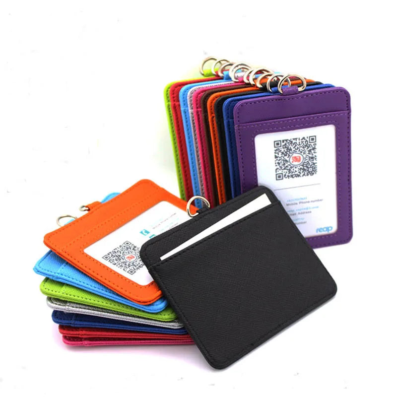 High Quality Pu  Id  Case  Business Badge  Holders  for Admission Multi-Function Company&School Supplies