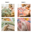 Pineapple Avocado Pattern Super Soft Raschel Blanket Thick Coral Fleece Plush Duvet Cover Double Side Warm Blankets For Bed