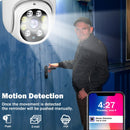 QZT WLAN IP Kamera Außen Nachtsicht Videoüberwachung Wasserdichte Drahtlose CCTV PTZ Kamera Außen Hausüberwachungskamera WLAN