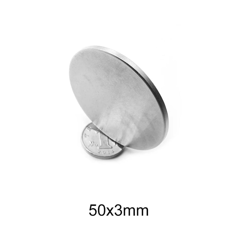 1/2/5/10PCS 50x3 Thin Big Round Powerful magnets 50mm X 3mm Neodymium Magnet Dics 50x3mm Cylinder Permanent Magnet Srtong 50*3