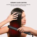 Professioneller Haarglätter Lockenwickler Titan-Keramik-Heizplatte Glätteisen Haarstyling Lockenstab Haarglättung