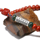 Natural Red Jasperr 6*4mm Beads Simple Bracelet Women Men Six ture words Charm Tibetan Buddhist Handmade Lucky Knots Bangle
