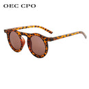 OEC CPO Classic Round Sunglasses Men Women Fashion Small Frame Sun Glasses Female Plastic Glasses Unisex Eyewear UV400 O626